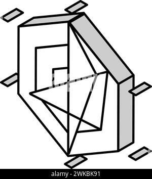 illustration vectorielle d'icône isométrique de tableau d'araignée Illustration de Vecteur