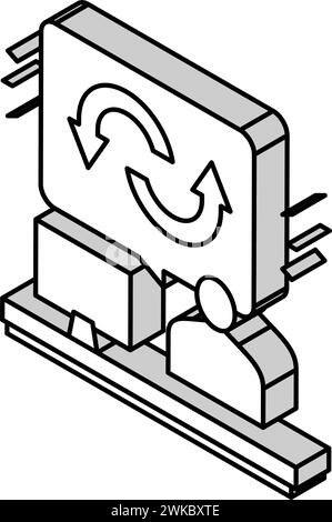 illustration vectorielle d'icône isométrique de comportement de l'utilisateur Illustration de Vecteur