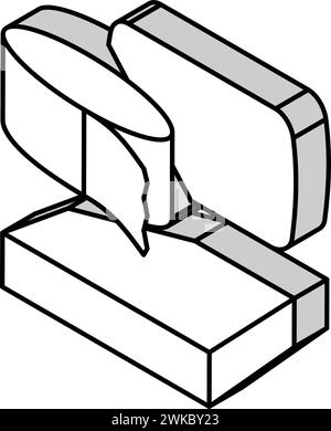 illustration vectorielle d'icône isométrique thermodurcissable en polyuréthane Illustration de Vecteur