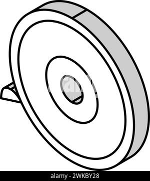 illustration vectorielle d'icône isométrique thermoplastique pla d'acide polylactique Illustration de Vecteur