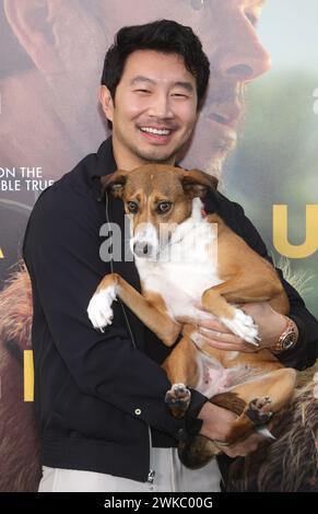 Los Angeles, Californie 19 février 2024. Simu Liu à la projection spéciale et à l'événement d'adoption de Los Angeles pour Arthur the King de Lionsgate à l'AMC Century City 15 le 19 février 2024 à Los Angeles, Californie. Crédit : Faye Sadou/Media Punch/Alamy Live News Banque D'Images