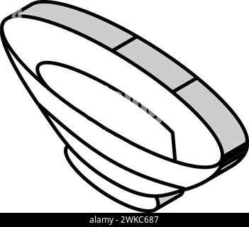 illustration vectorielle d'icône isométrique de bol de nouilles Illustration de Vecteur
