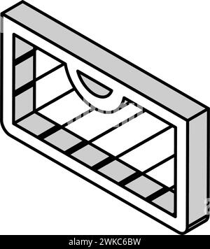 illustration vectorielle d'icône isométrique de panier de maille Illustration de Vecteur