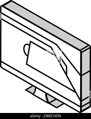illustration vectorielle d'icône isométrique de jeu vidéo de sport Illustration de Vecteur