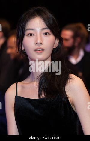 Berlin, Allemagne. 19 février 2024. Kim Seungyun assiste à la première de Yeohaengjaui pilyo (Un besoin de voyageur) lors du 74e Festival international du film de la Berlinale Berlin au Grand Hyatt Hotel à Berlin, Allemagne, le 19 février 2024. Photo par Aurore Marechal/ABACAPRESS.COM crédit : Abaca Press/Alamy Live News Banque D'Images