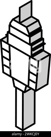 illustration vectorielle d'icône isométrique de la tour de sydney Illustration de Vecteur