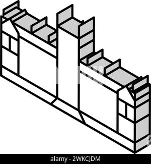 illustration vectorielle d'icône isométrique de l'université de sydney Illustration de Vecteur