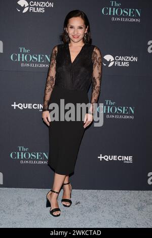 Mexico, Mexique. 19 février 2024. Vanessa Benavente assiste au tapis rouge de la saison 4 de la série télévisée choisie en première au Cinepolis Miyana à Mexico, Mexique, le 19 février 2024. (Photo de Carlos Tischler/Eyepix Group) crédit : NurPhoto SRL/Alamy Live News Banque D'Images