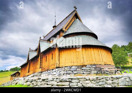 Église Reinli Stave, Norvège Banque D'Images