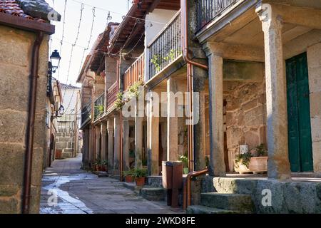 Combarro, Poio, Ria de Pontevedra, Galice, Espagne. Combarro est un port de pêche côtier situé dans la Ria de Pontevedra dans la province de Pontevedra i. Banque D'Images