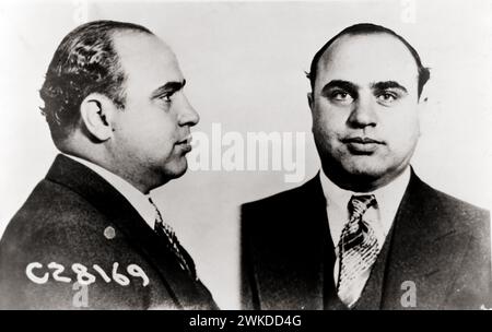 Al Capone mug shot (1899-1947), gangster américain, 17 juin 1931 Banque D'Images