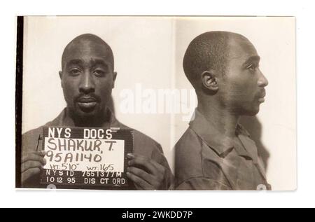 Tupac Shakur, coup de feu, centre correctionnel Clinton 1995 Banque D'Images