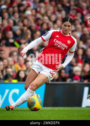 Arsenal, Royaume-Uni. 17 février 2024. Londres, Angleterre, 17 février 2024 : Kyra Cooney-Cross (32) pour Arsenal (Jayde Chamberlain/ SPP) crédit : SPP Sport Press photo. /Alamy Live News Banque D'Images