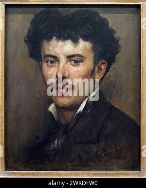 Autoportrait de Marcellin Desboutin (1823 –1902) peintre français. Banque D'Images