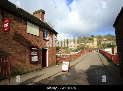 Iron bridge Tollhouse, Ironbridge, Telford, Shropshire, Angleterre, ROYAUME-UNI. Banque D'Images
