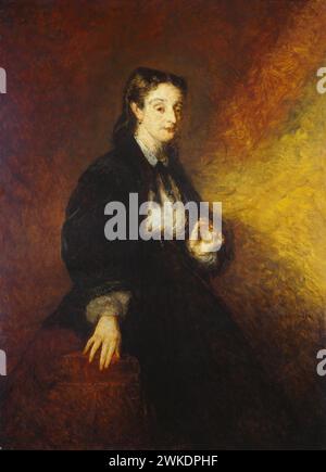 Galerie nationale d'art – Adolphe Monticelli - Madame Cahen 1869. Huile sur toile, 132 x 97,8 cm. Adolphe Monticelli (français, 1824 1886) Banque D'Images