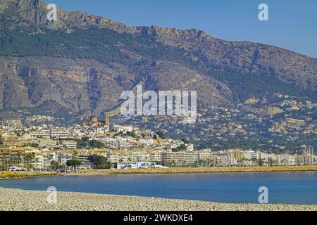 Altea sur la Costa Blanca, en Espagne, la destination solaire hivernale la plus populaire en Europe Banque D'Images