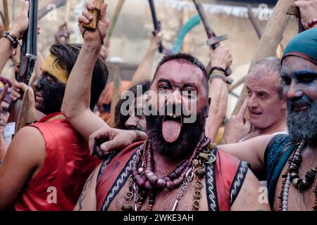 Moros y Cristianos, fiesta de la Patrona, Pollença, ,Majorque, Iles Baléares, Espagne. Banque D'Images