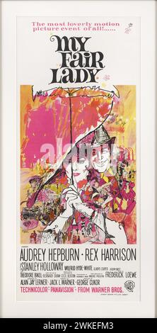 Affiche de film 'My Fair Lady'. Musée : COLLECTION PRIVÉE. Auteur : Bob Peak. Banque D'Images