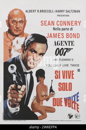 Affiche du film « si vive Solo due volte (vous ne vivez que deux fois) ». Musée : © United Artists. Auteur : Averardo Ciriello. Banque D'Images