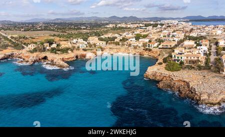 Cala Morlanda, Manacor, Majorque, Îles Baléares, Espagne. Banque D'Images