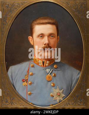 Porträt von Erzherzog Franz Ferdinand von Österreich-Este (1863-1914) Musée : Privatsammlung. Auteur : Franz Antoine. Banque D'Images