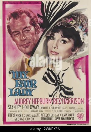 Affiche de film 'My Fair Lady'. Musée : COLLECTION PRIVÉE. Auteur : Giuliano Nistri. Banque D'Images