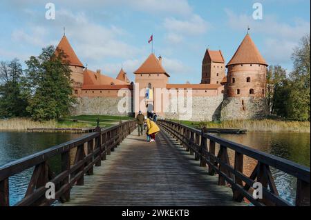 © Jan Schmidt-Whitley/le Pictorium/MAXPPP - Trakai 19/02/2024 Jan Schmidt-Whitley/le Pictorium - 19/02/2024 - lituanie/les pays baltes/Trakai - Chateau de Trakai. Trakai etait l'un des principaux centres du Grand-duche de Lituanie, et le château avait une grande importance Strategique. Le chateau est un haut lieu du tourisme en Lituanie. - Valeurs actuelles out, no jdd, jdd out, RUSSIA OUT, NO RUSSIA #norussia/19/02/2024 - lituanie/Baltic Countries/Trakai - Château de Trakai. Trakai était l'un des principaux centres du Grand-Duché de Lituanie, et le château était de grande envergure Banque D'Images