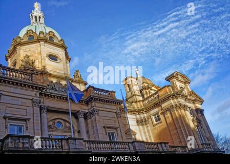Royaume-Uni, Écosse, Édimbourg, bâtiment du siège social de la Bank of Scotland (qui fait désormais partie de HBOS et fait désormais partie du Lloyds Banking Group). Banque D'Images