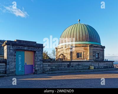 Royaume-Uni, Écosse, Édimbourg, Calton Hill, City Observatory, City Dome Banque D'Images