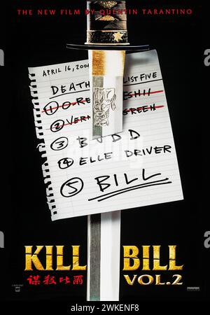 Filmplakat 'Kill Bill : volume 2' von Quentin Tarantino. Musée : © 20th Century Studios. Auteur : unbekannter Künstler. Banque D'Images