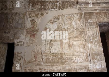 Le temple de Wadi al-Seboua, lac Nasser, Egypte Banque D'Images