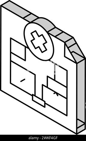 plan de démontage de mur illustration vectorielle d'icône isométrique de conception intérieure Illustration de Vecteur