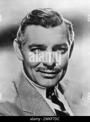 Clark Gable. Portrait de l'acteur américain William Clark Gable (1901-1960), photo publicitaire, 1940 Banque D'Images