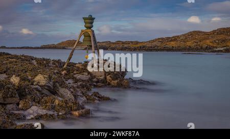 Tidal Bell à Bosta Beach, Great Bernera Banque D'Images