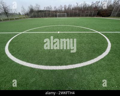 cercle de lancement sur terrain de sport Banque D'Images