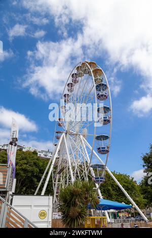 Grande roue dans le Pavilion Gardens, Torquay, Devon, Angleterre Banque D'Images