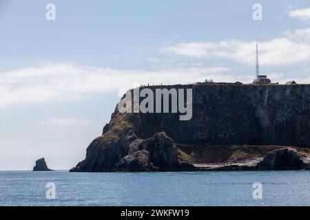 Réserve naturelle nationale de Berry Head vue d'un bateau Banque D'Images