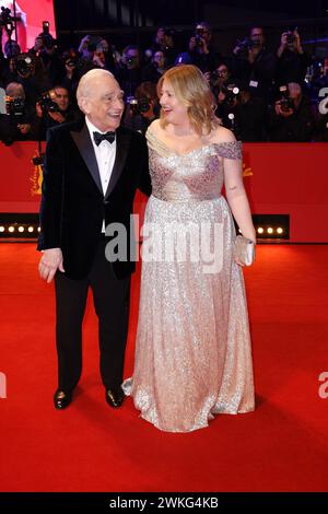 Martin Scorsese und Seine Tochter Francesca Scorsese BEI der Ankunft zur Goldenen Ehrenbaer Gala im Rahmen der 74. Berlinale International film Festiv Banque D'Images