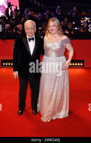 Martin Scorsese und Seine Tochter Francesca Scorsese BEI der Ankunft zur Goldenen Ehrenbaer Gala im Rahmen der 74. Berlinale International film Festiv Banque D'Images
