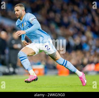 Stade Etihad, Manchester, Royaume-Uni. 20 février 2024. Premier League Football, Manchester City versus Brentford ; Kyle Walker de Manchester City crédit : action plus Sports/Alamy Live News Banque D'Images