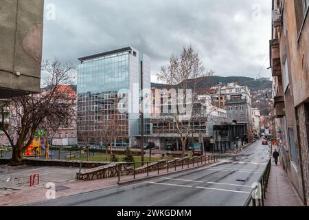 Sarajevo - BiH - 11 février 2024 : la Banque centrale de Bosnie-Herzégovine est la banque centrale de Bosnie-Herzégovine, située dans la capitale, S. Banque D'Images