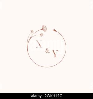 Logo monogramme de mariage XY designideas comme inspiration Illustration de Vecteur