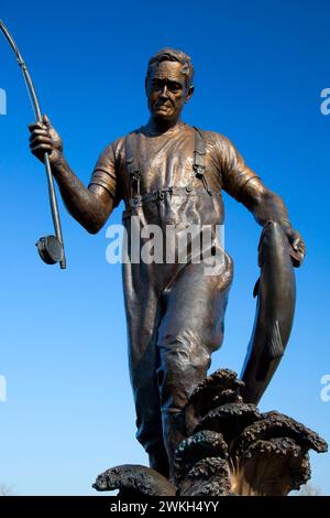 Tom McCall statue, parc Riverfront, Salem, Oregon Banque D'Images