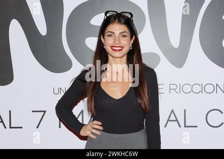 Giorgia Fiori lors de la photocall du film Neve, le 20 février 2024 aux cinémas UCI Porta di Roma, Rome, Italie Banque D'Images