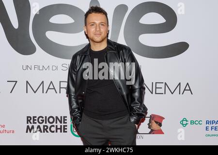 Alessandro Sanguigni lors de la photocall du film Neve, 20 février 2024 aux cinémas UCI Porta di Roma, Rome, Italie Banque D'Images