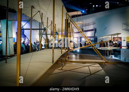 LE 1903 WRIGHT FLYER NATIONAL AIR AND SPACE MUSEUM WASHINGTON DC USA Banque D'Images