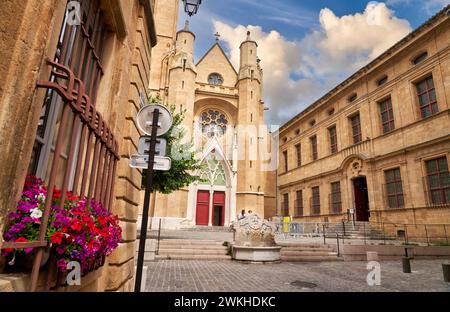 Musée Granet, Eglise et paroisse Saint-Jean-de-Malte, Aix-en-Provence, Bouches-du-Rhône, Provence, Provence-Alpes-Côte d'Azur, France, Europe. Banque D'Images