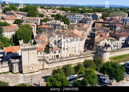 Centro histórico, Muralla Medieval, Avignon, Vaucluse, Provence-Alpes-Côte d’Azur, France, Europe. Banque D'Images