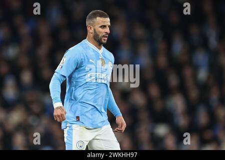 Manchester, Royaume-Uni. 20 février 2024. Kyle Walker de Manchester City lors du match de premier League Manchester City vs Brentford au stade Etihad, Manchester, Royaume-Uni, le 20 février 2024 (photo par Mark Cosgrove/News images) à Manchester, Royaume-Uni le 20/02/2024. (Photo de Mark Cosgrove/News images/SIPA USA) crédit : SIPA USA/Alamy Live News Banque D'Images